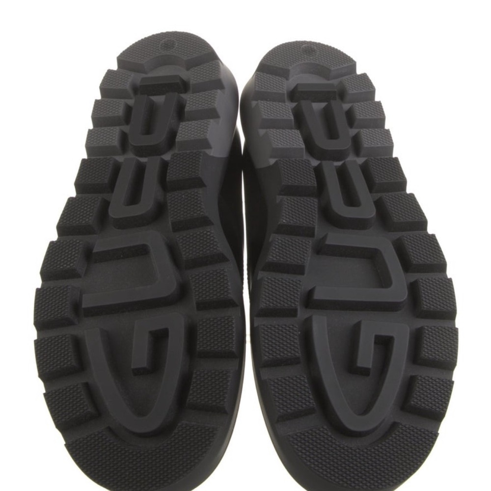 NWT Gucci Mens Leather Black Sneakers Mens US 7.5